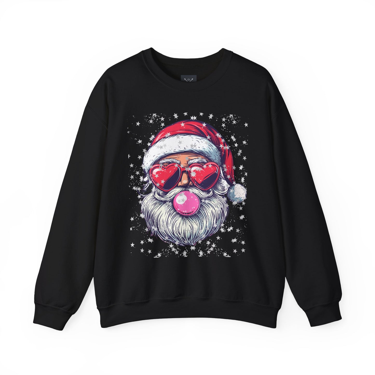 Retro Bubblegum Santa - Unisex Heavy Blend™ Crewneck Sweatshirt