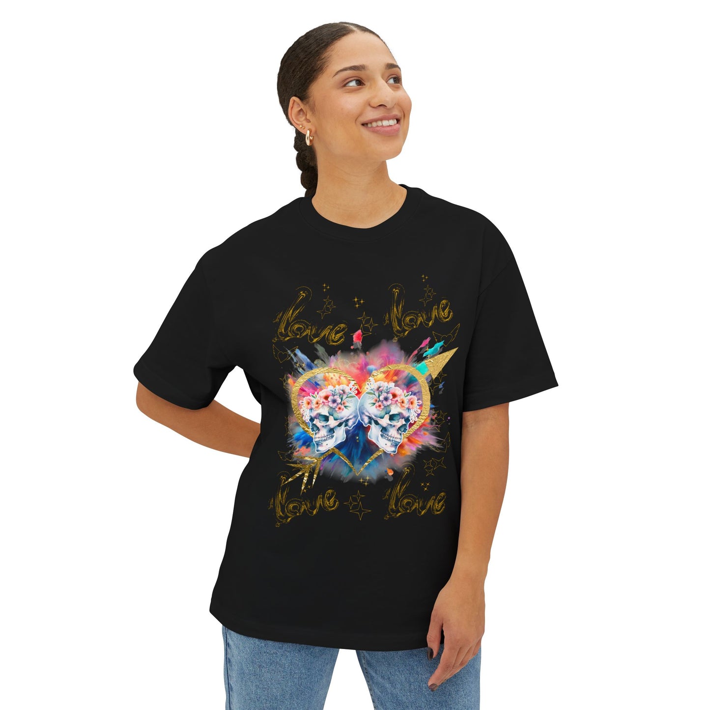 Love is Golden - Unisex Oversized Boxy Tee
