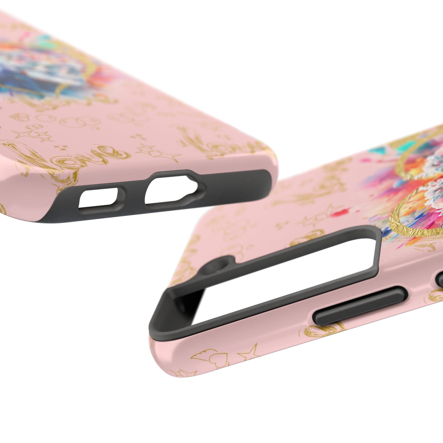 Love is Golden Watercolor (pink) - Tough Phone Cases