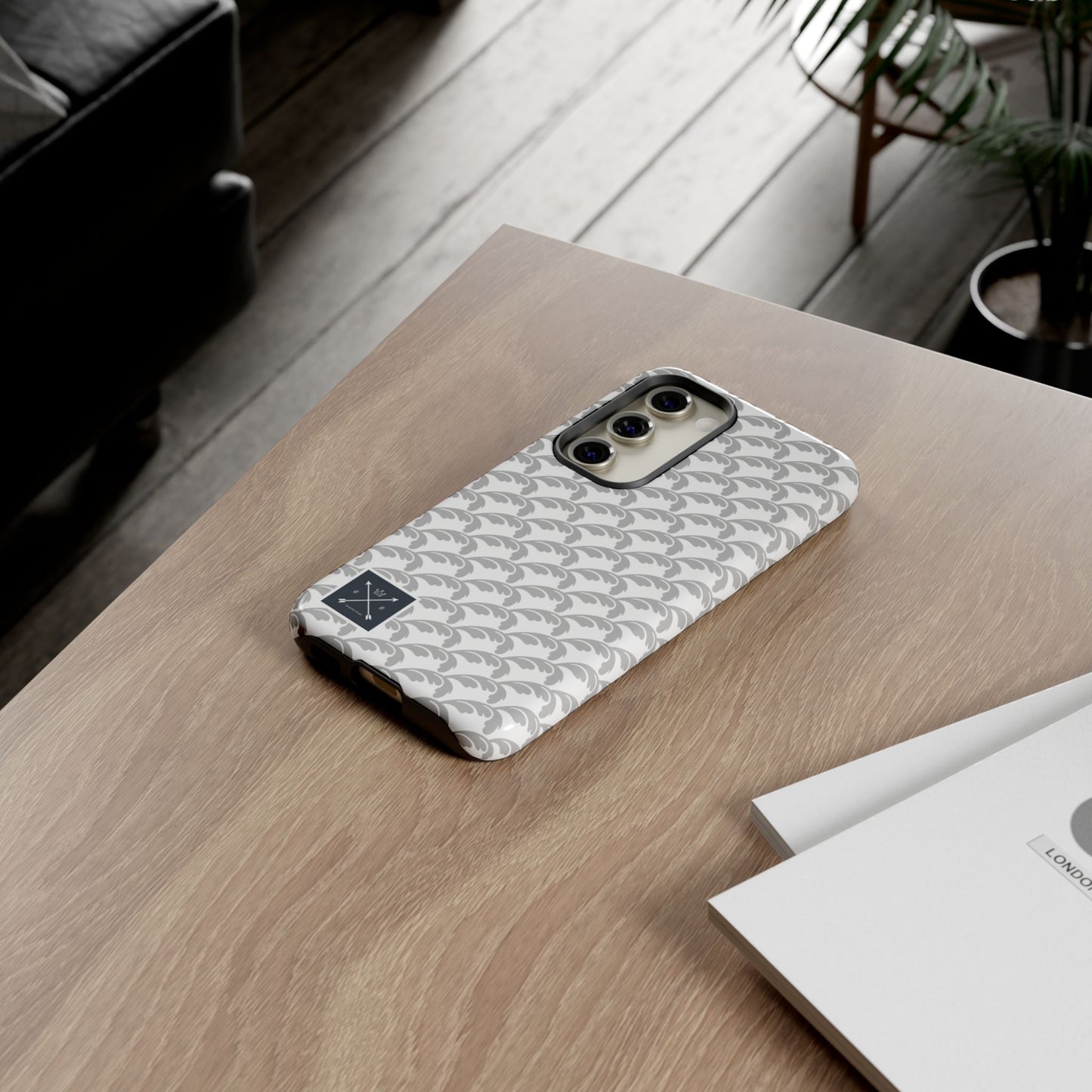 Beautiful Beloved Flourish (silver/white) - Tough Phone Cases