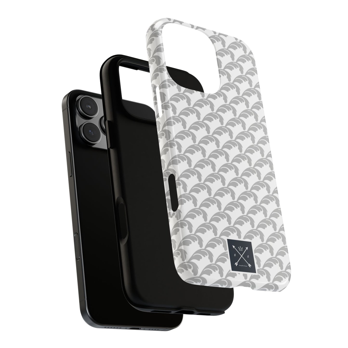 Beautiful Beloved Flourish (silver/white) - Tough Phone Cases