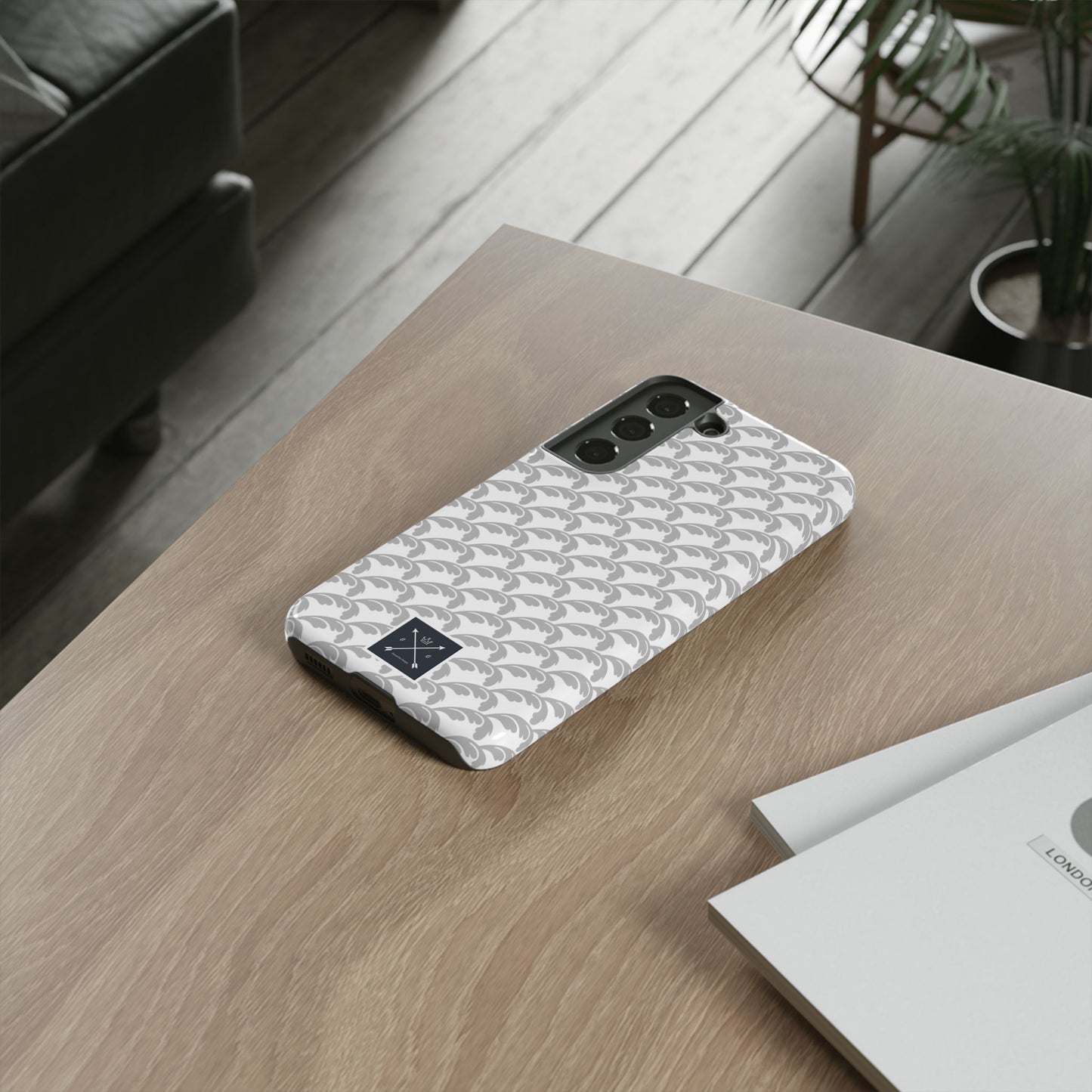 Beautiful Beloved Flourish (silver/white) - Tough Phone Cases