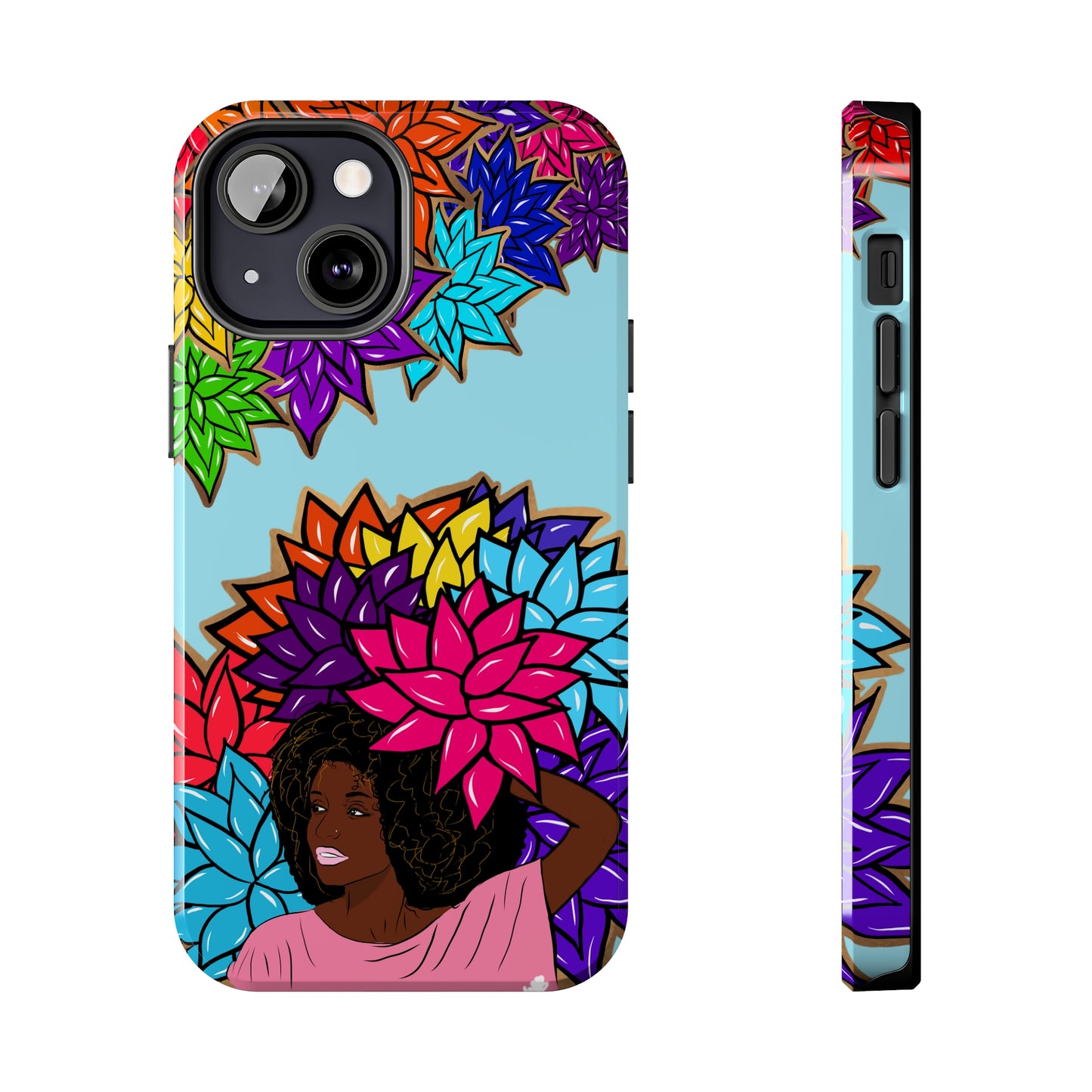 Beauty with Flowers - Tough Phone Cases
