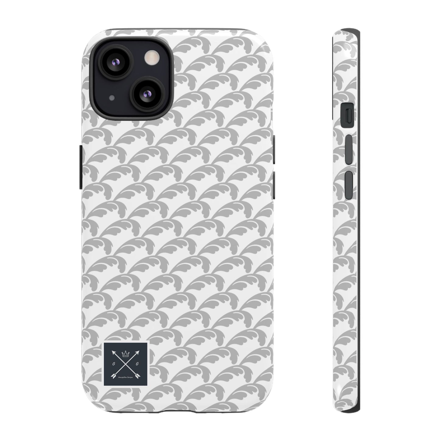 Beautiful Beloved Flourish (silver/white) - Tough Phone Cases