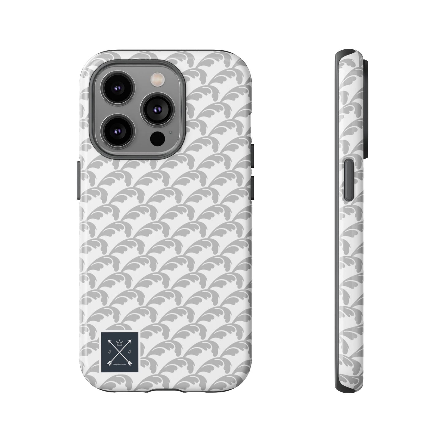 Beautiful Beloved Flourish (silver/white) - Tough Phone Cases