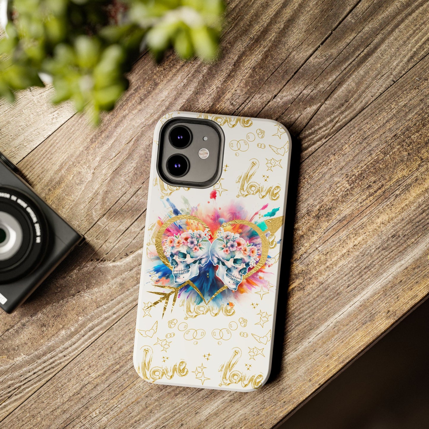 Love is Golden Watercolor - Tough Phone Cases