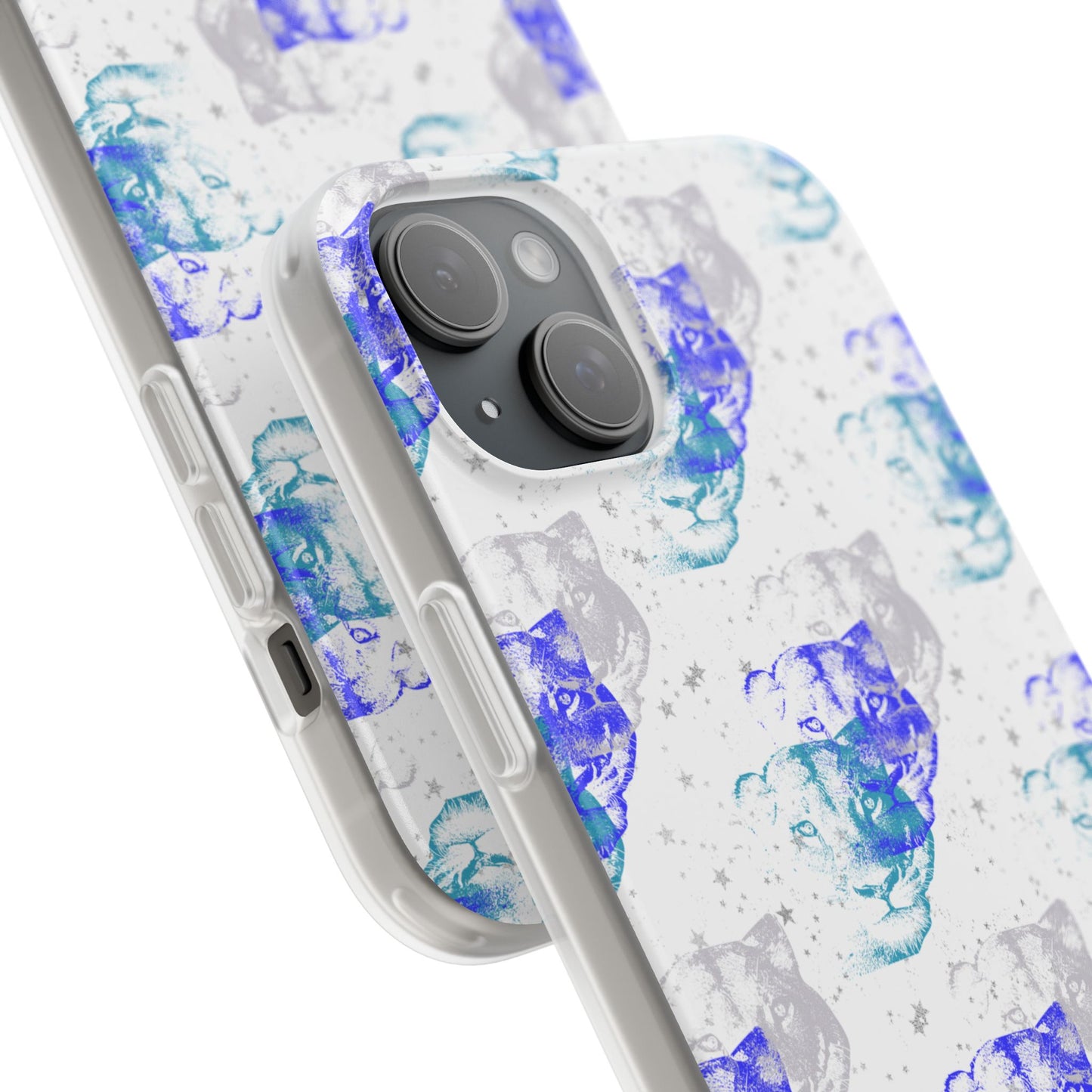 Lioness Arising (white/blue) - Flexi Phone Cases