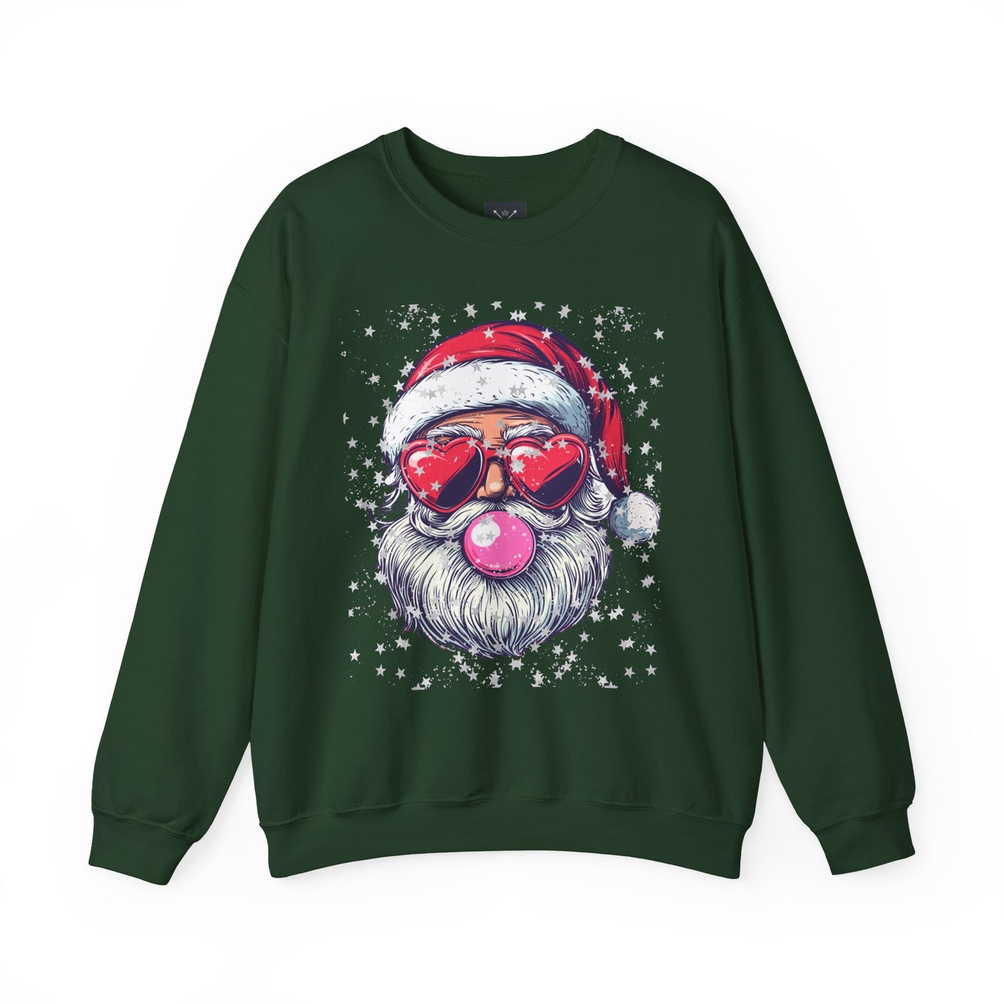 Retro Bubblegum Santa - Unisex Heavy Blend™ Crewneck Sweatshirt
