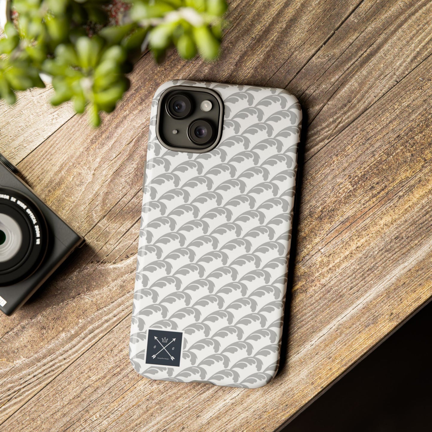 Beautiful Beloved Flourish (silver/white) - Tough Phone Cases