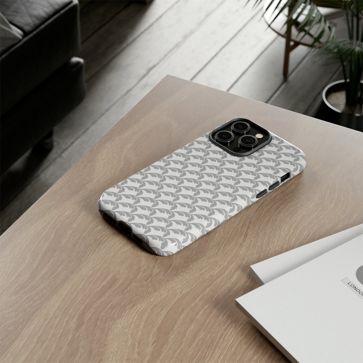 Beautiful Beloved Flourish (white/silver) - Tough Phone Cases