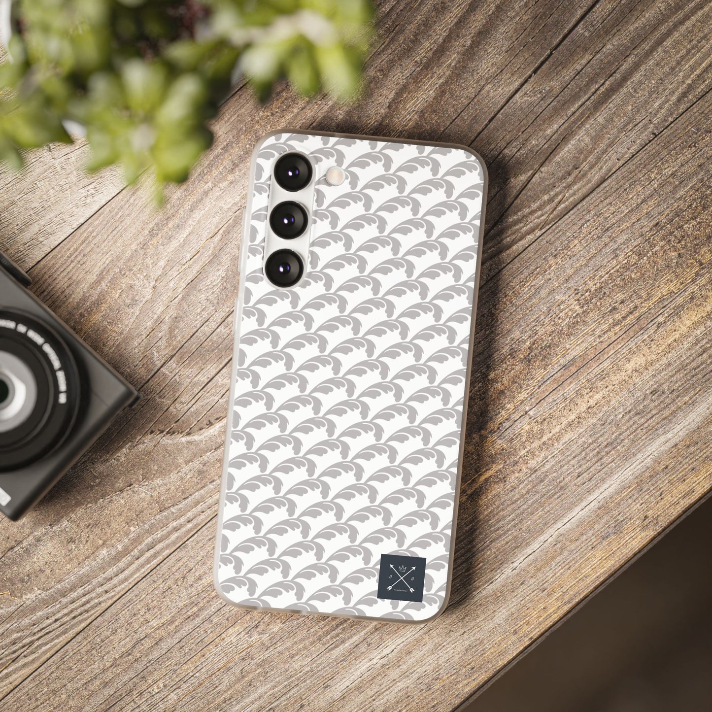 Beautiful Beloved Flourish (silver/white) - Flexi Phone Cases