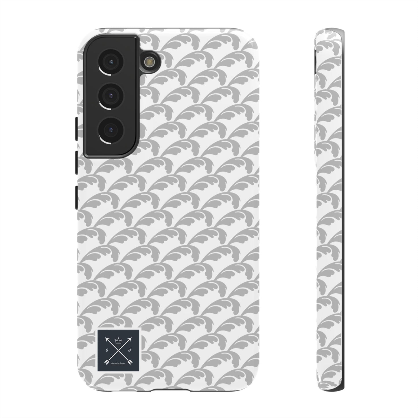 Beautiful Beloved Flourish (silver/white) - Tough Phone Cases