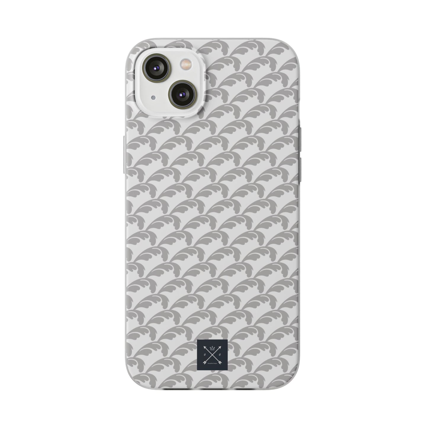 Beautiful Beloved Flourish (silver/white) - Flexi Phone Cases