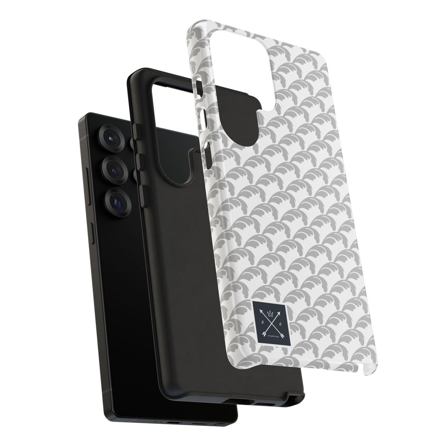 Beautiful Beloved Flourish (silver/white) - Tough Phone Cases