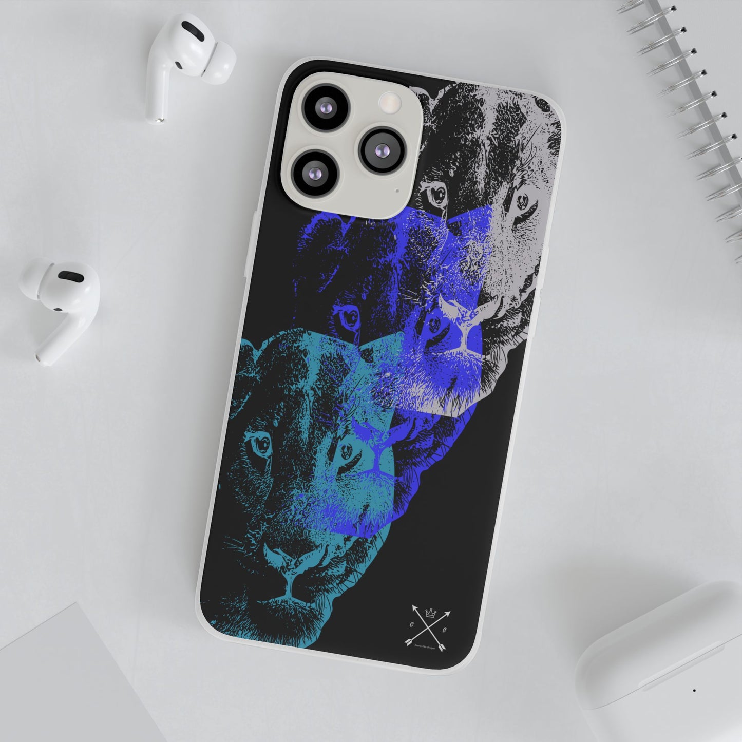 Lioness Arising (black/blue/silver) - Flexi Cases