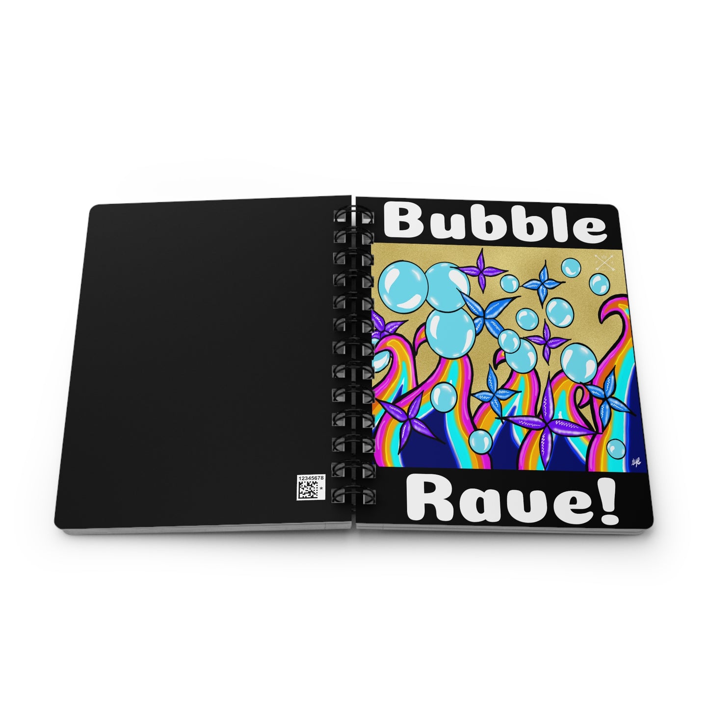 Spiral Notebook - Bubble Rave - Ruled Line