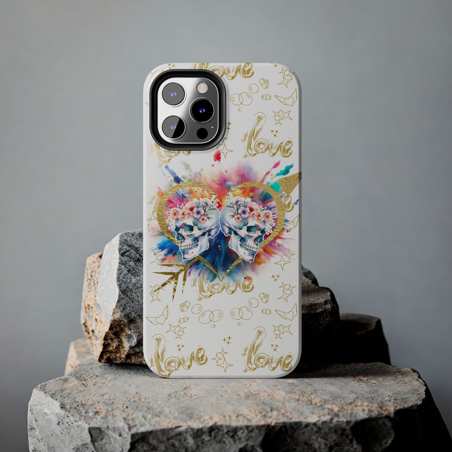 Love is Golden Watercolor - Tough Phone Cases