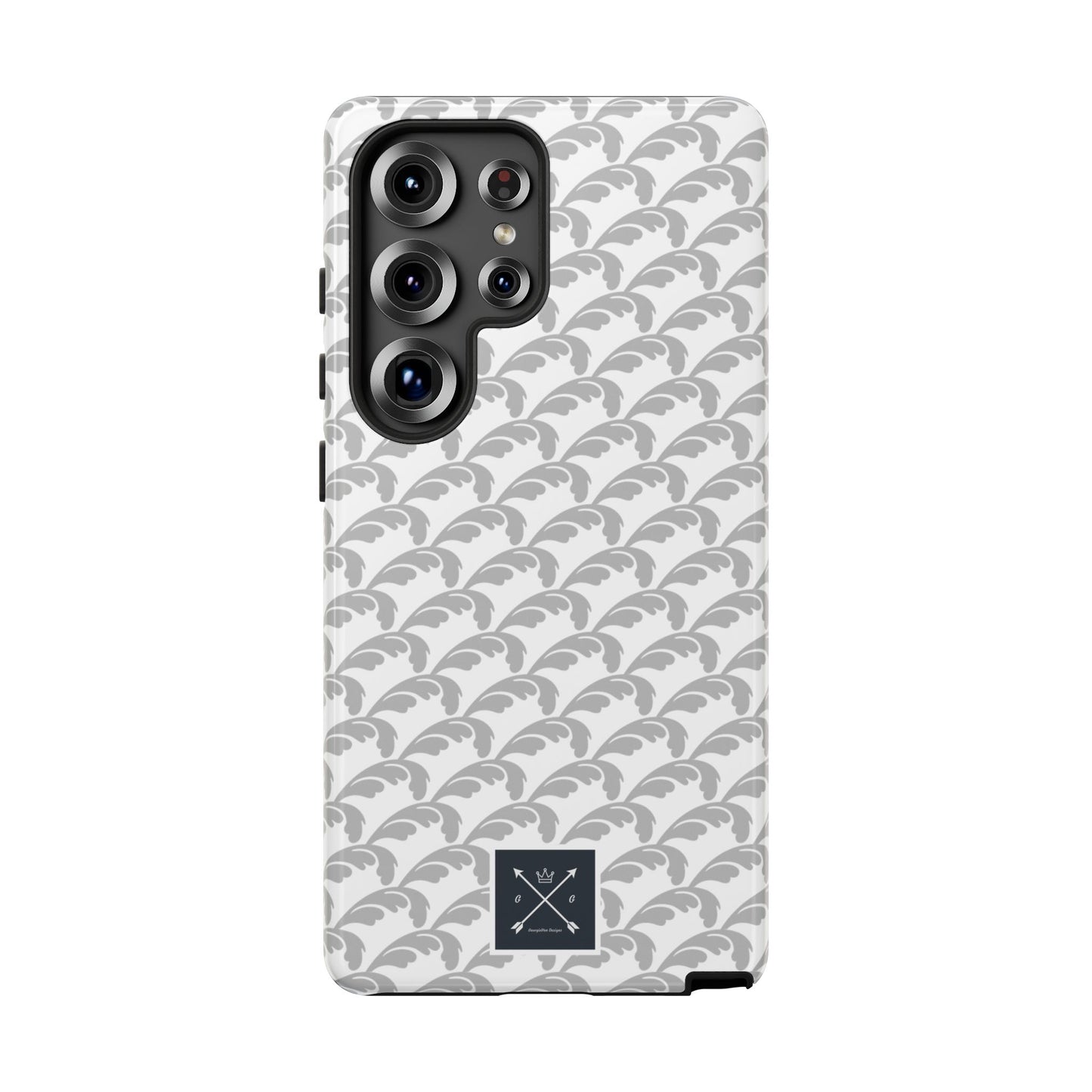 Beautiful Beloved Flourish (silver/white) - Tough Phone Cases