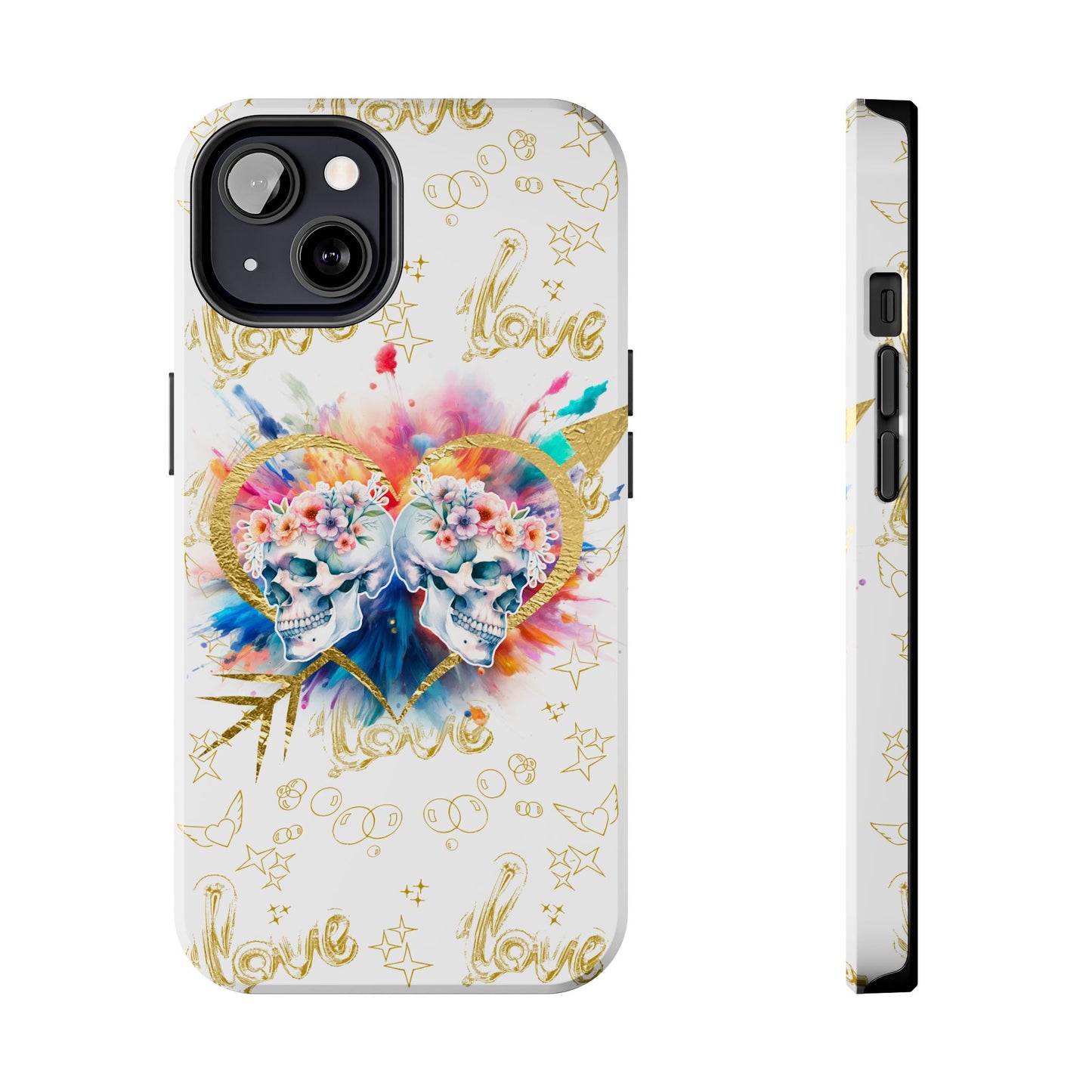 Love is Golden Watercolor - Tough Phone Cases