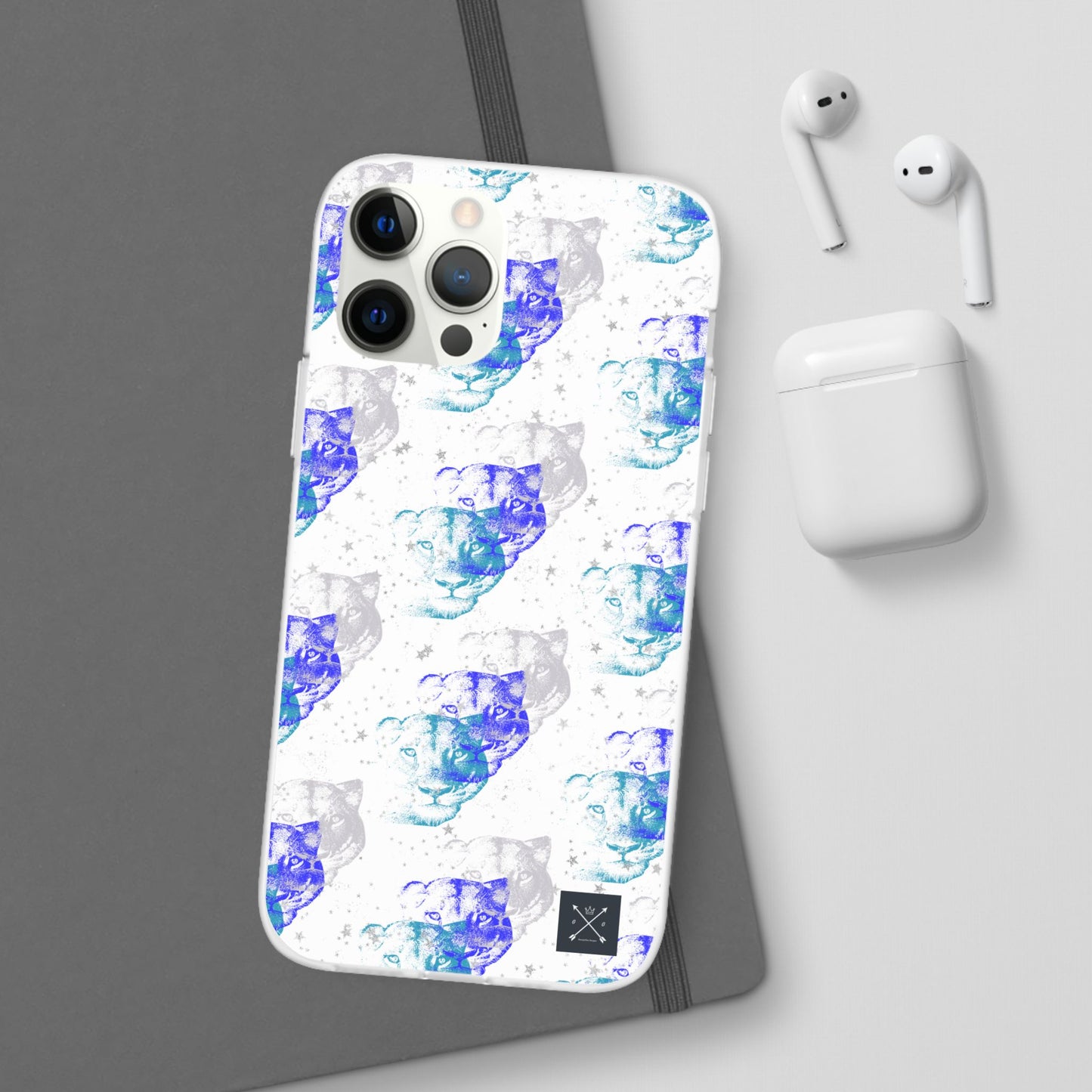 Lioness Arising (white/blue) - Flexi Phone Cases
