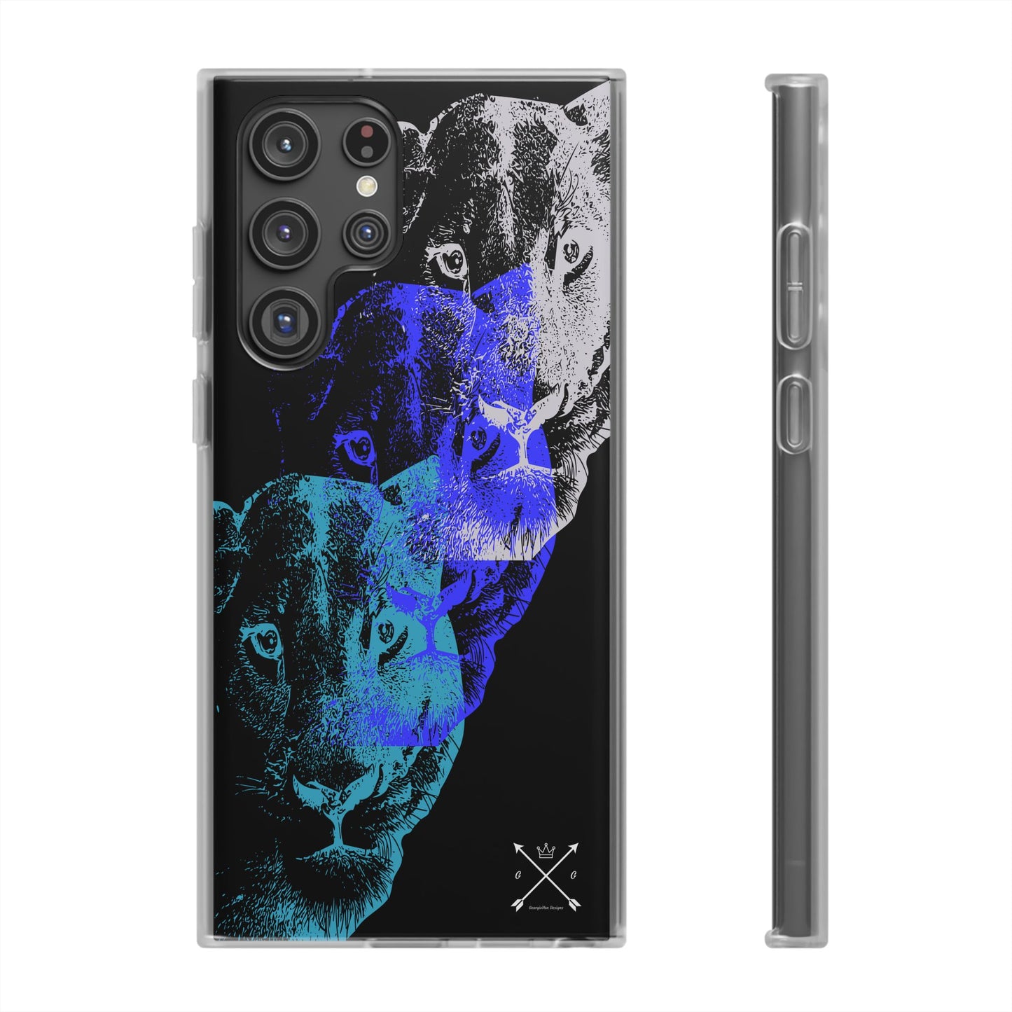 Lioness Arising (black/blue/silver) - Flexi Cases