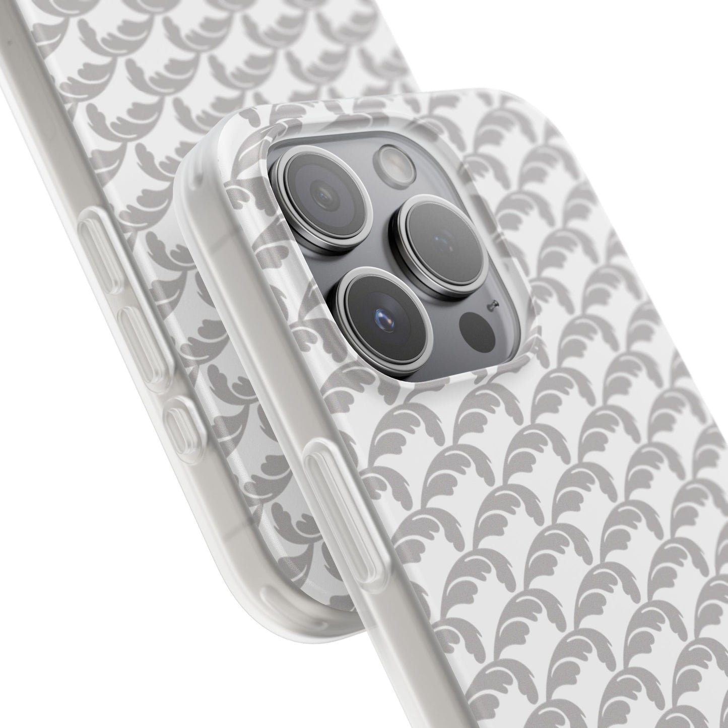 Beautiful Beloved Flourish (silver/white) - Flexi Phone Cases