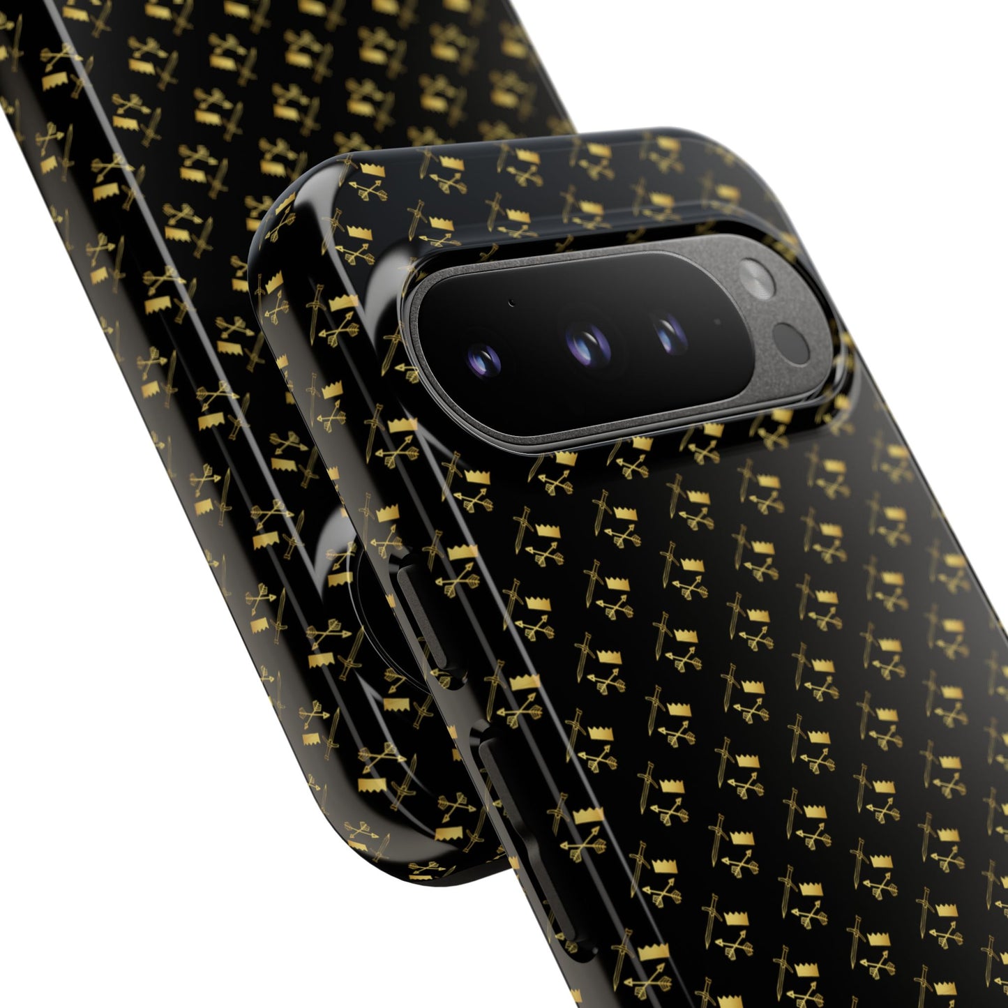 Gold and Bold Warrior Pattern - Tough Phone Cases