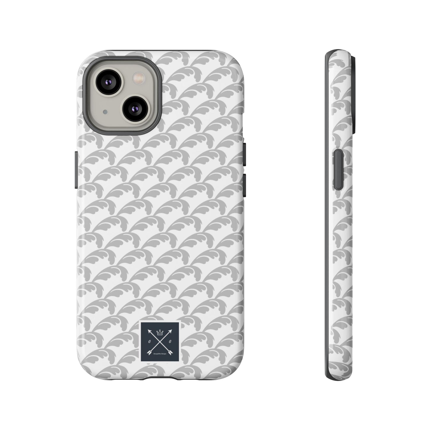 Beautiful Beloved Flourish (silver/white) - Tough Phone Cases