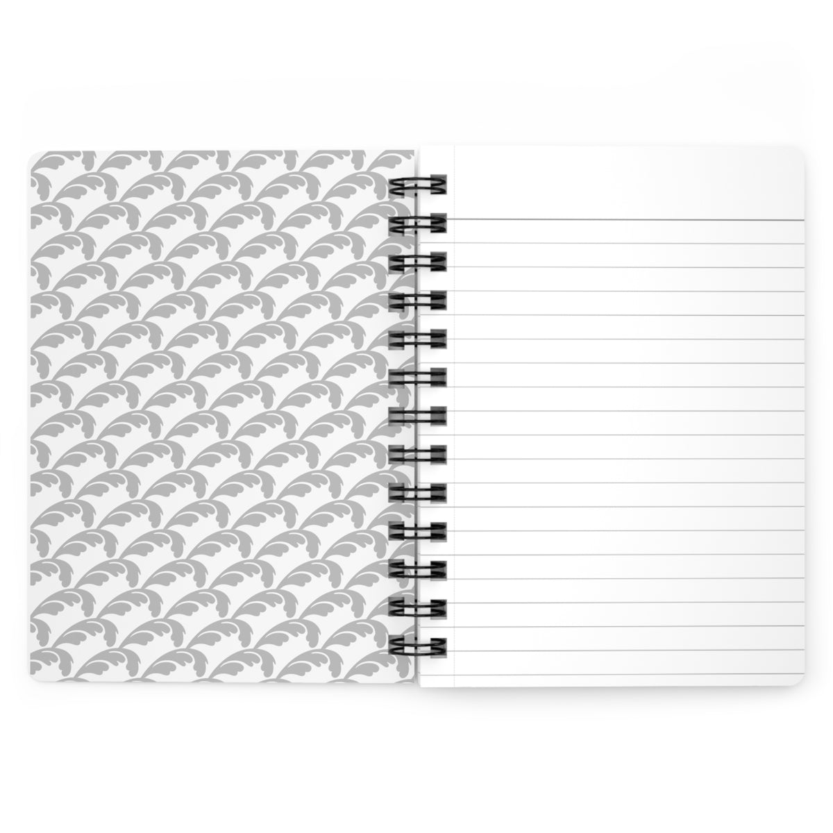 Beautiful Beloved One - Spiral Notebook - Ruled Line - silver/wht