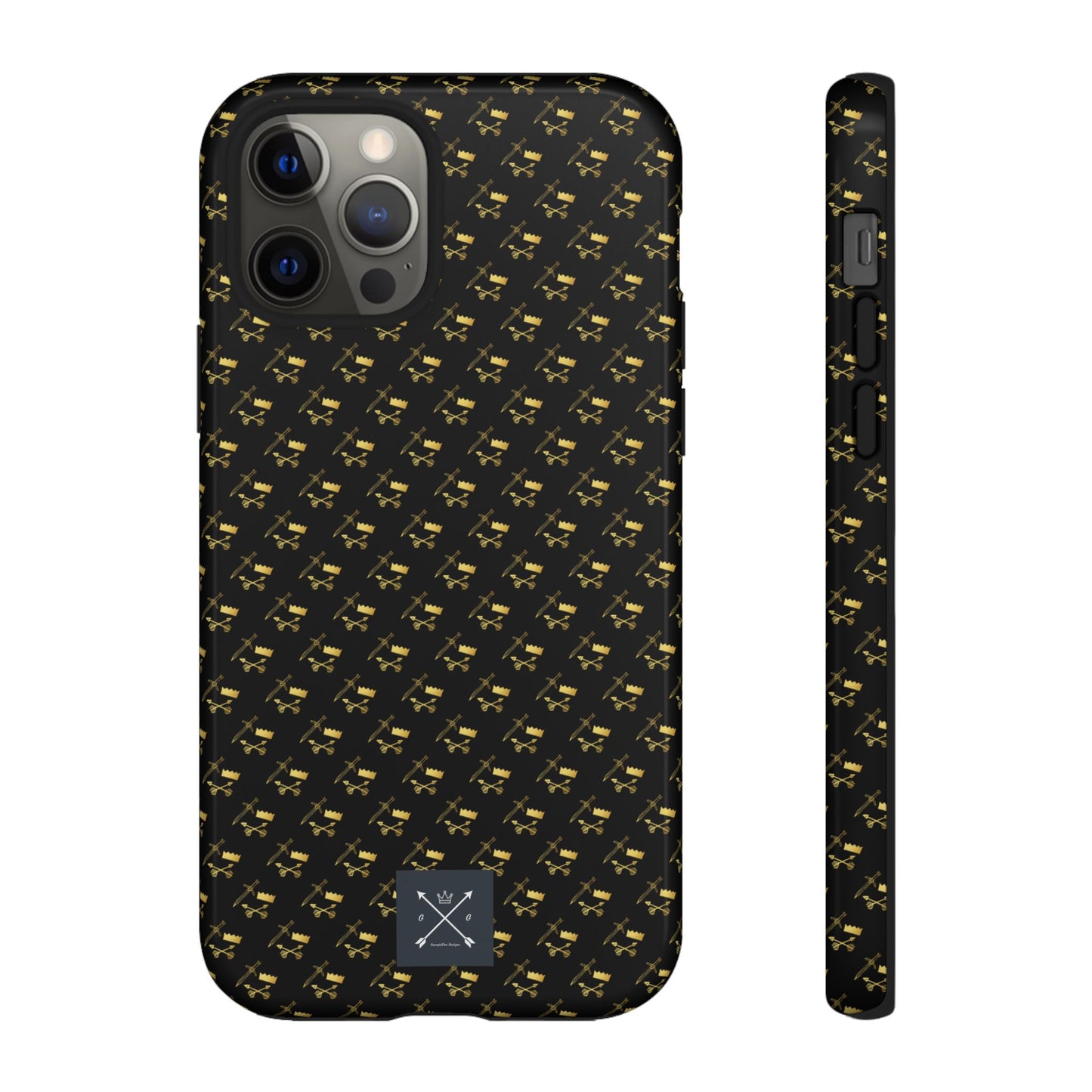 Gold and Bold Warrior Pattern - Tough Phone Cases