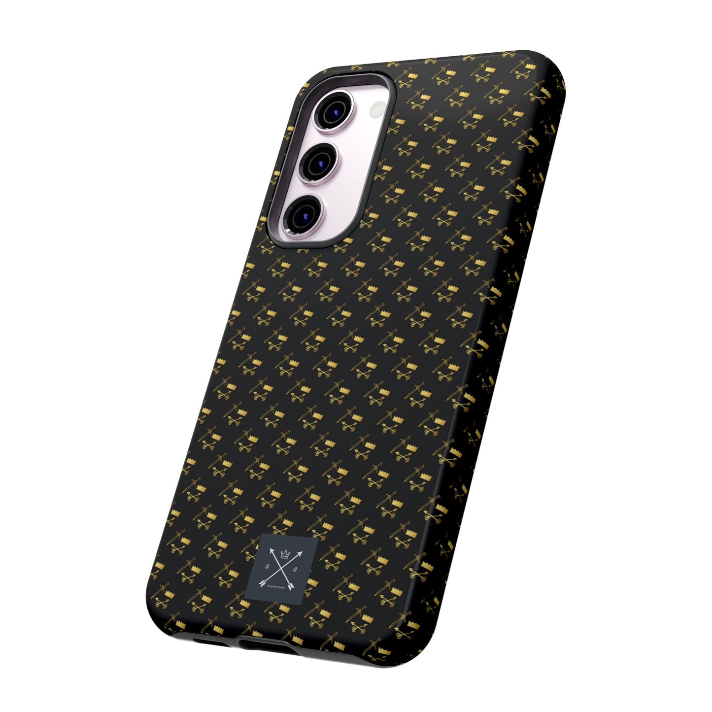 Gold and Bold Warrior Pattern - Tough Phone Cases