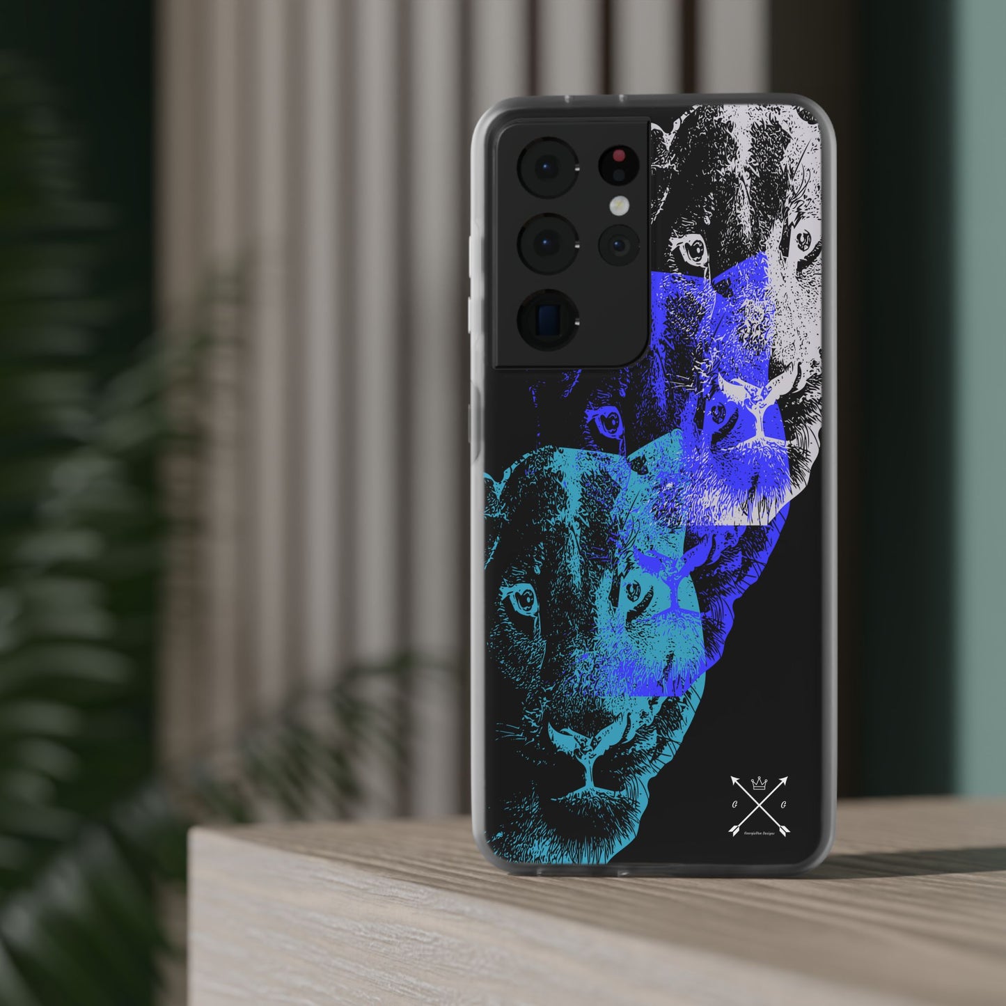 Lioness Arising (black/blue/silver) - Flexi Cases