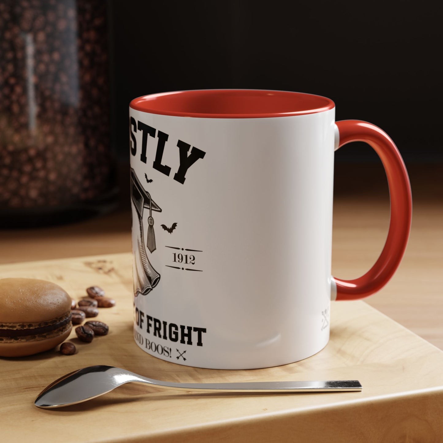 Ghostly Institute of Fright - Accent Coffee Mug (11, 15oz)