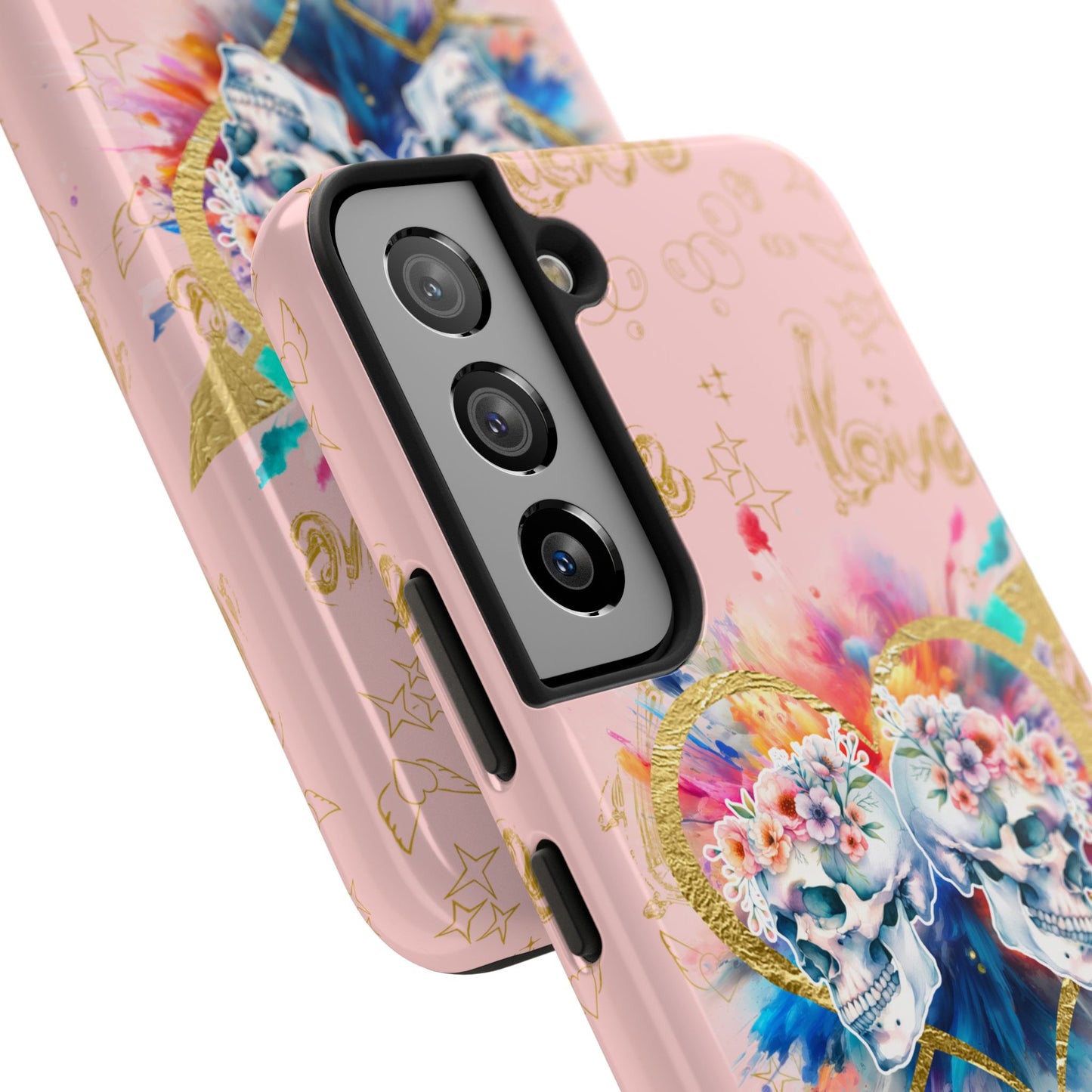 Love is Golden Watercolor (pink) - Tough Phone Cases
