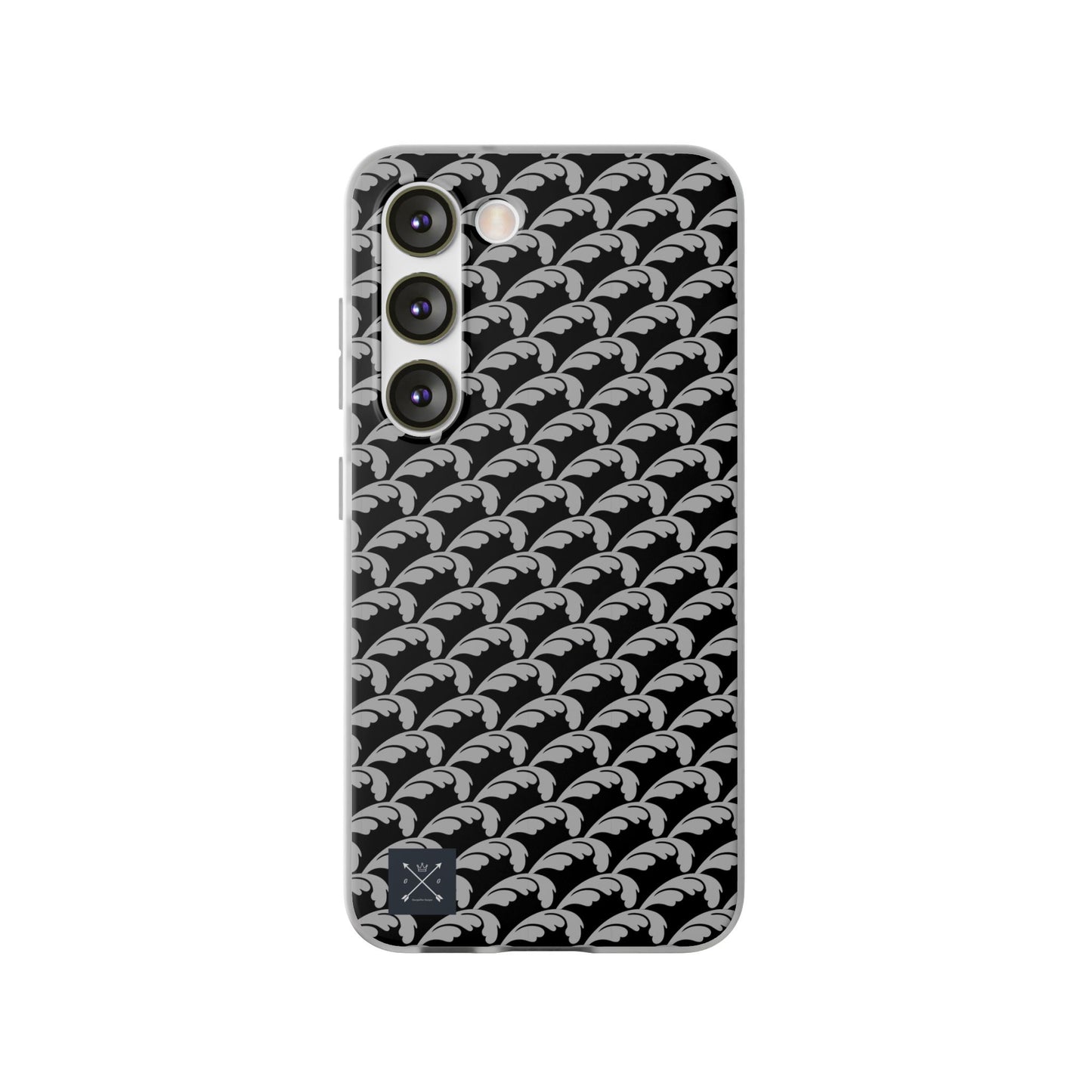 Beautiful Beloved Flourish (silver/black) - Flexi Phone Cases