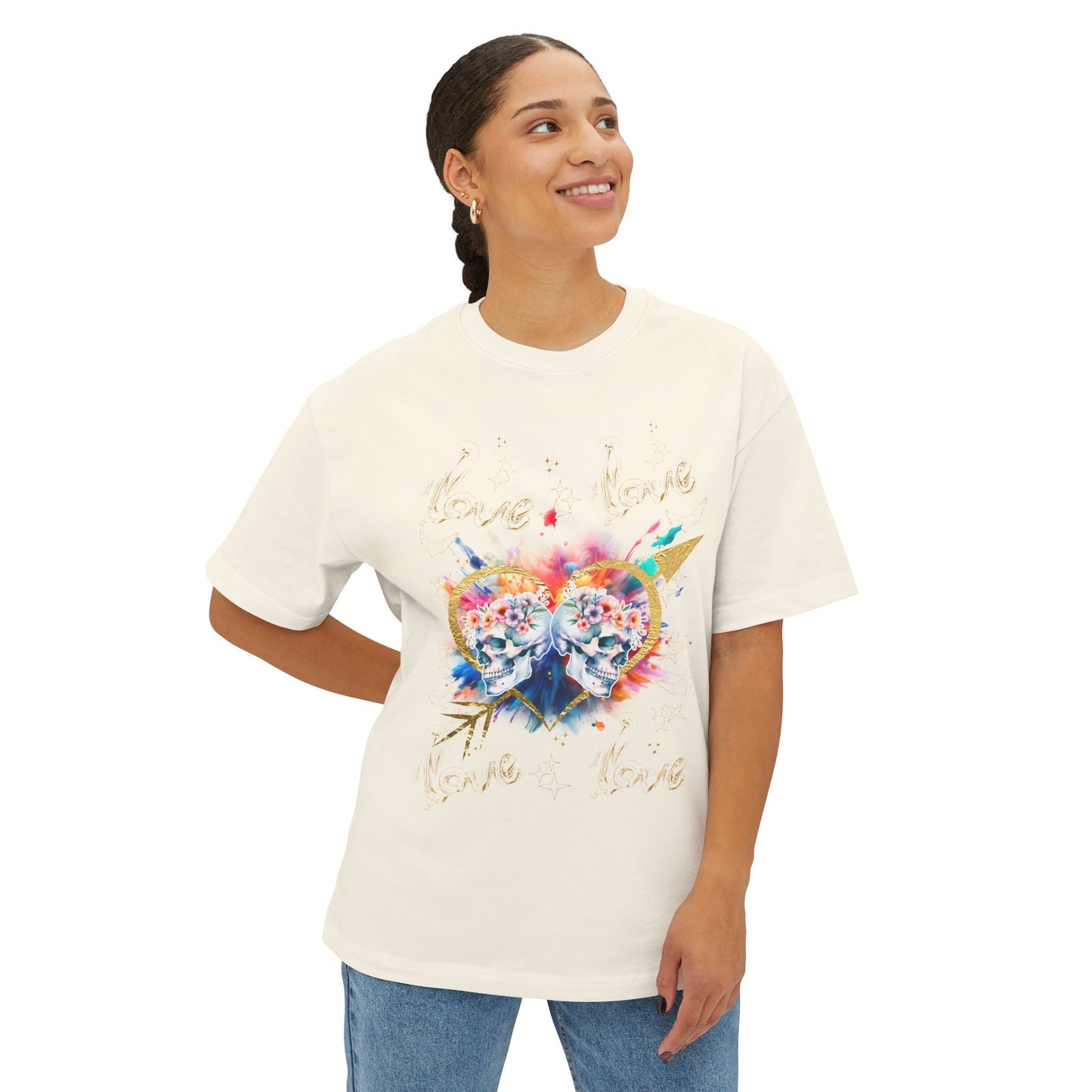 Love is Golden - Unisex Oversized Boxy Tee