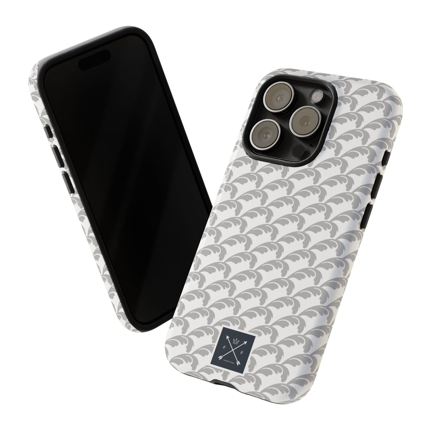 Beautiful Beloved Flourish (silver/white) - Tough Phone Cases