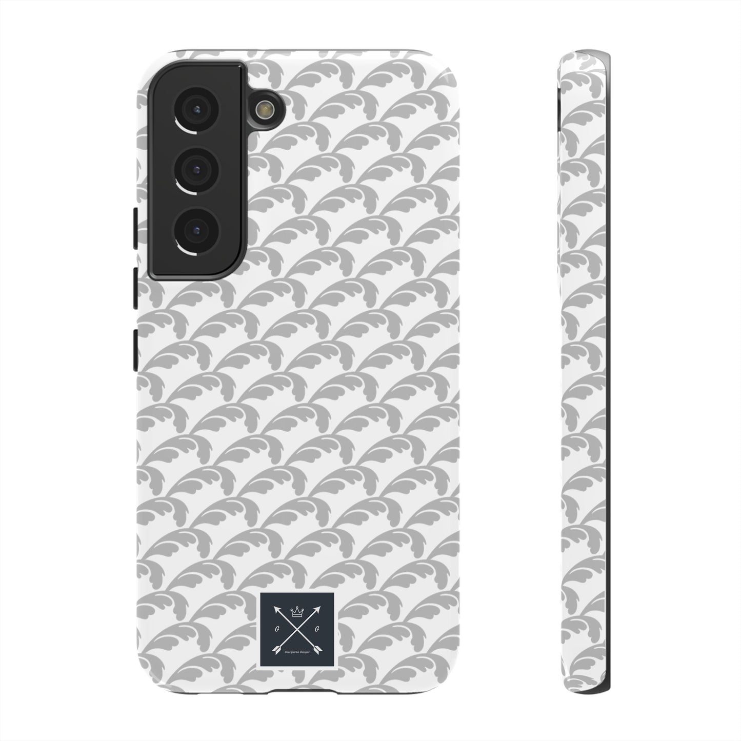 Beautiful Beloved Flourish (silver/white) - Tough Phone Cases