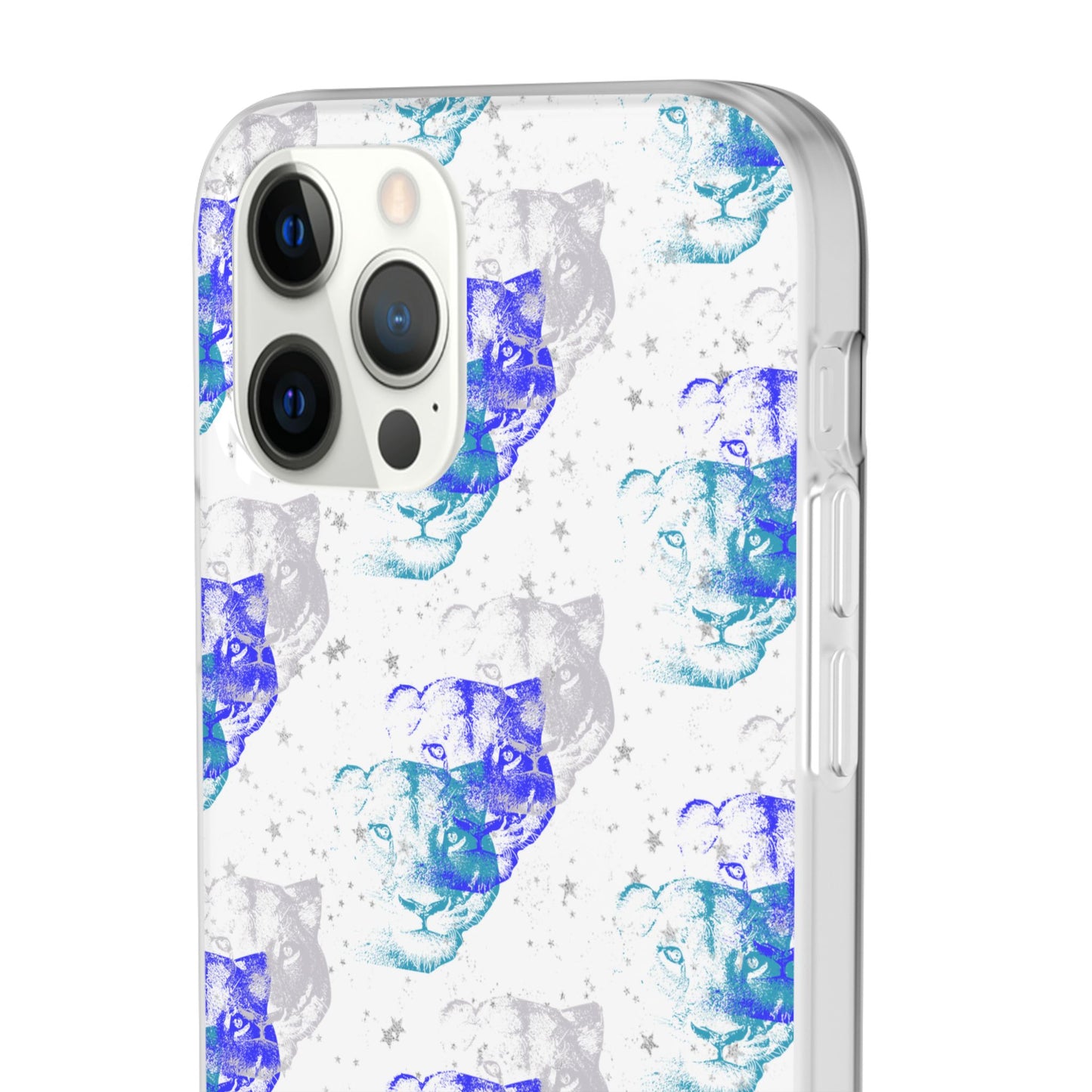 Lioness Arising (white/blue) - Flexi Phone Cases