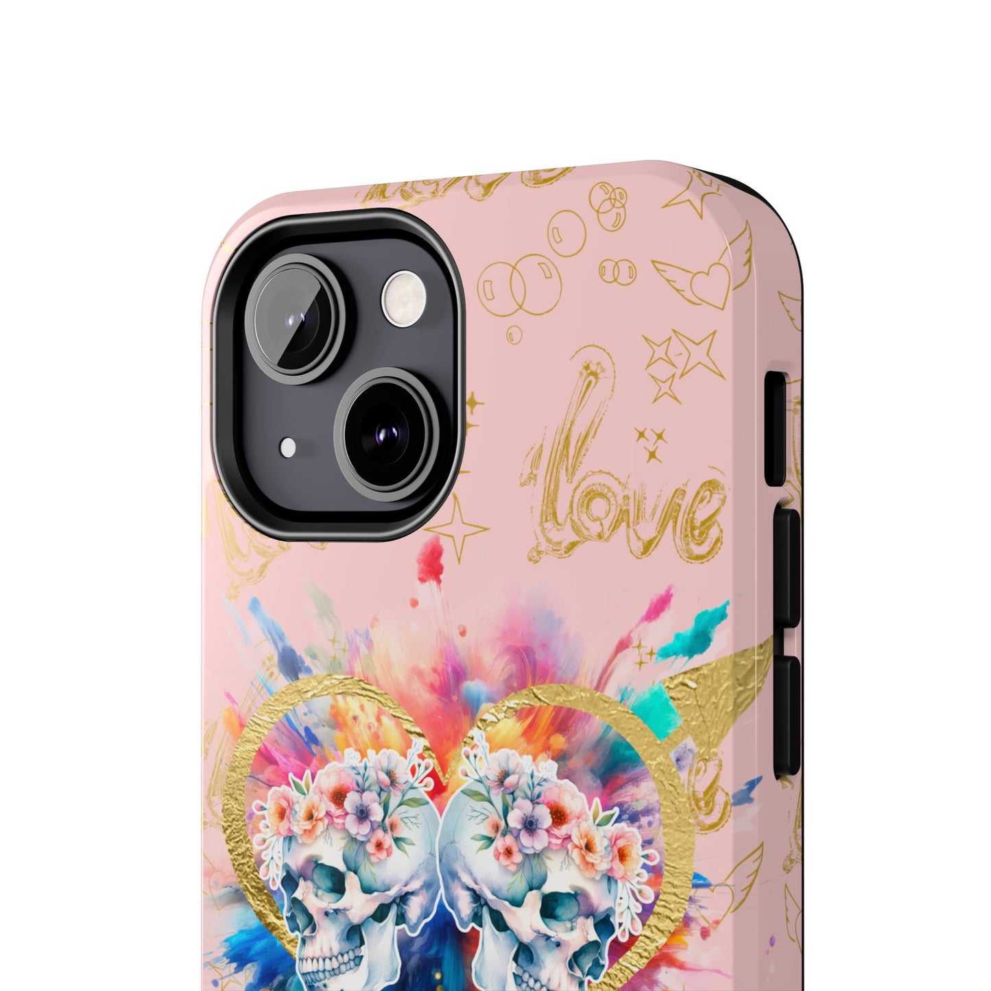 Love is Golden Watercolor (pink) - Tough Phone Cases