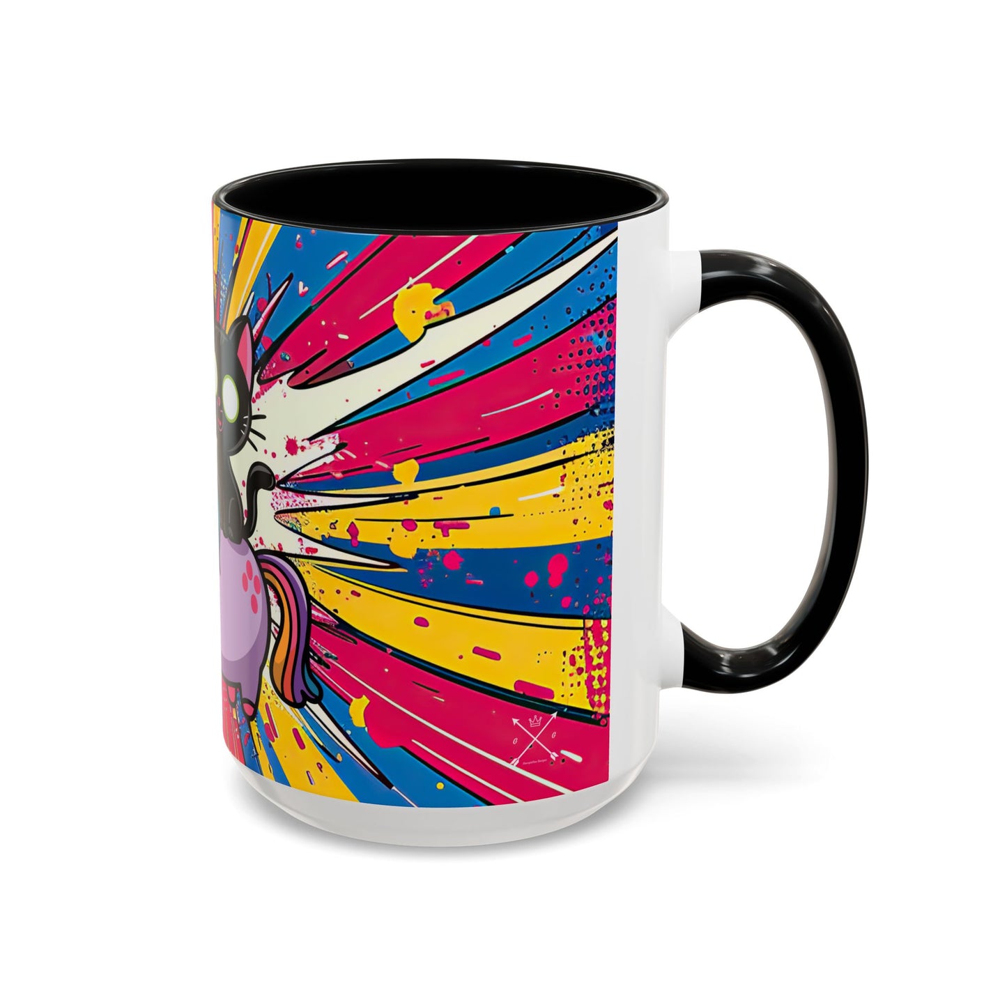 Giddy Up There's Chaos To Spread, Unicorn Cat Design - (11oz or 15oz) Coffee Mug