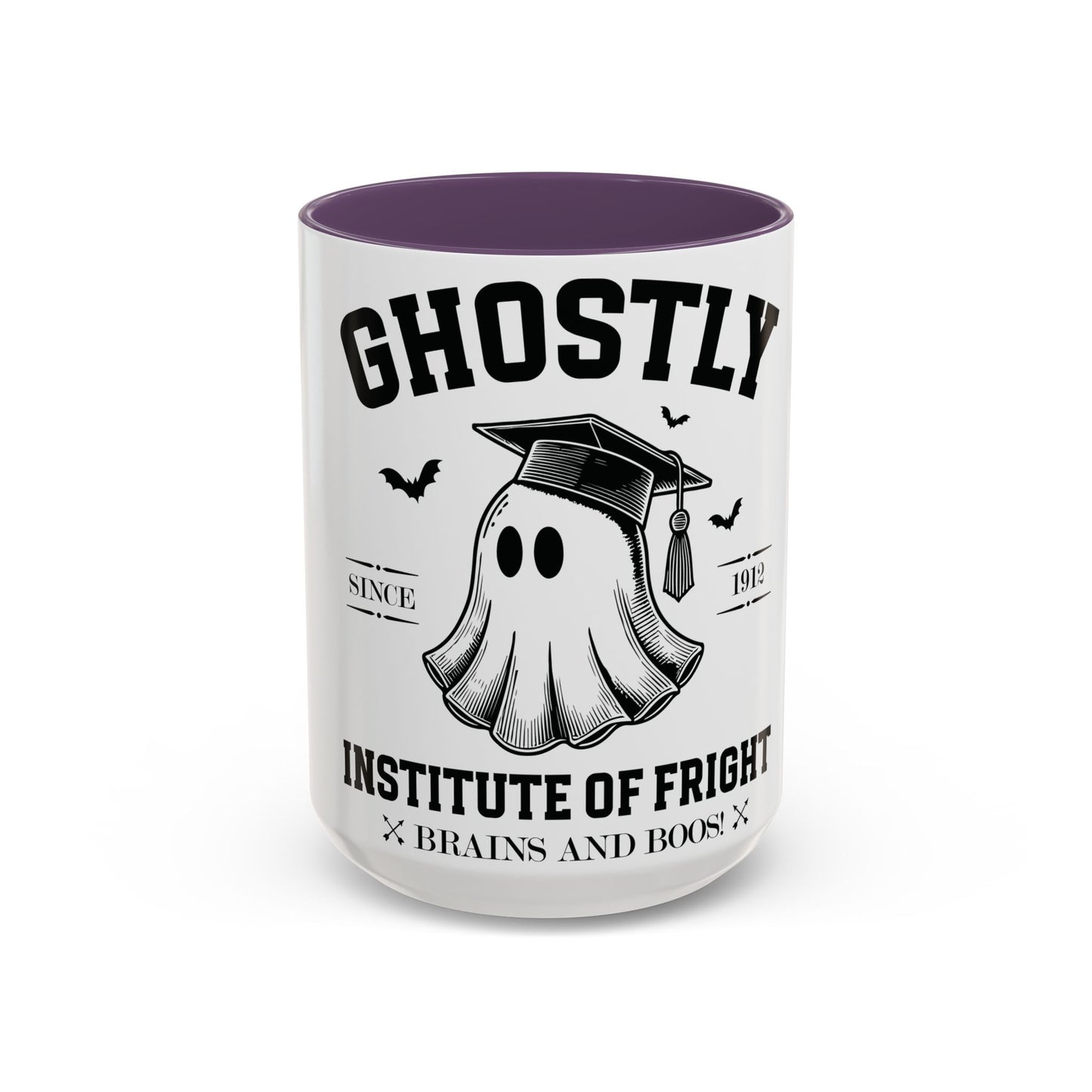 Ghostly Institute of Fright - Accent Coffee Mug (11, 15oz)