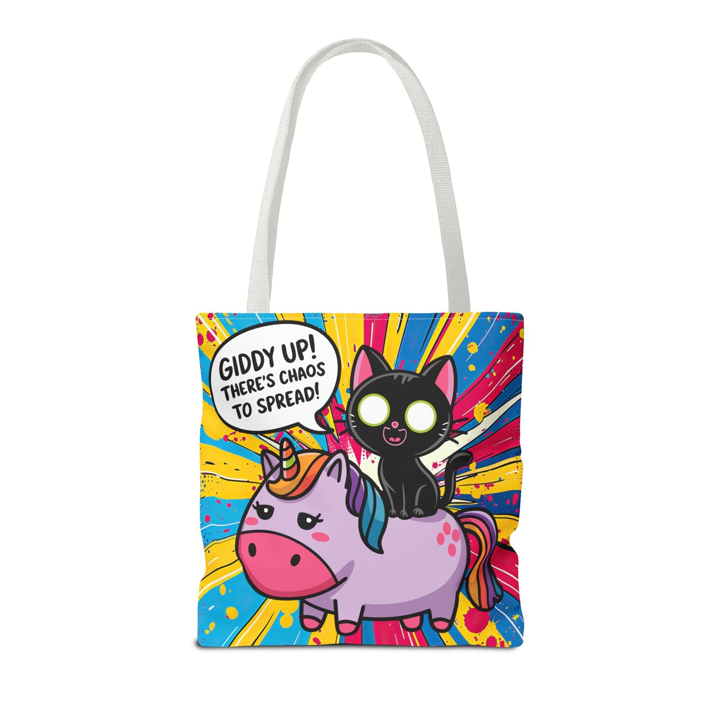 Giddy Up There's Chaos To Spread- Tote Bag