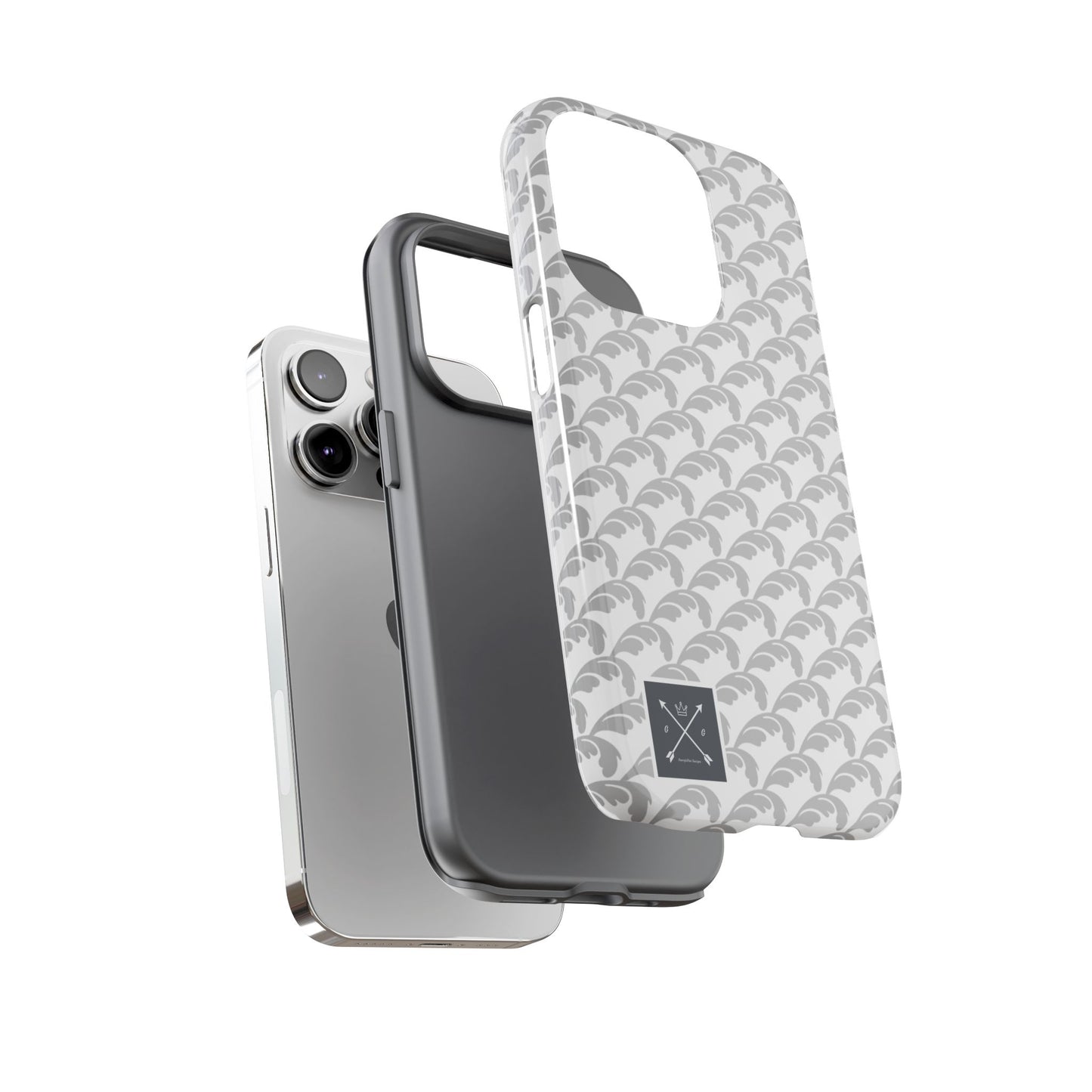 Beautiful Beloved Flourish (silver/white) - Tough Phone Cases