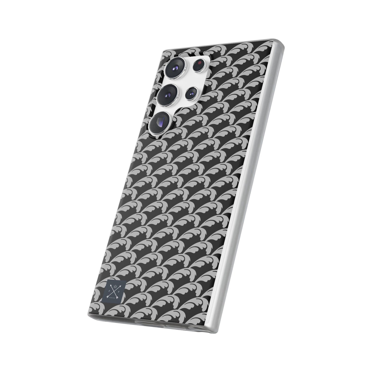 Beautiful Beloved Flourish (silver/black) - Flexi Phone Cases