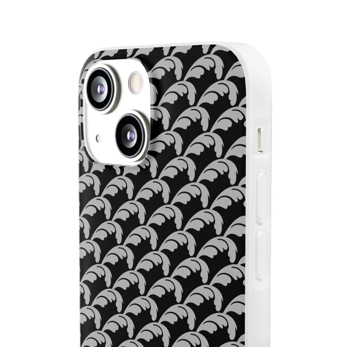 Beautiful Beloved Flourish (silver/black) - Flexi Phone Cases