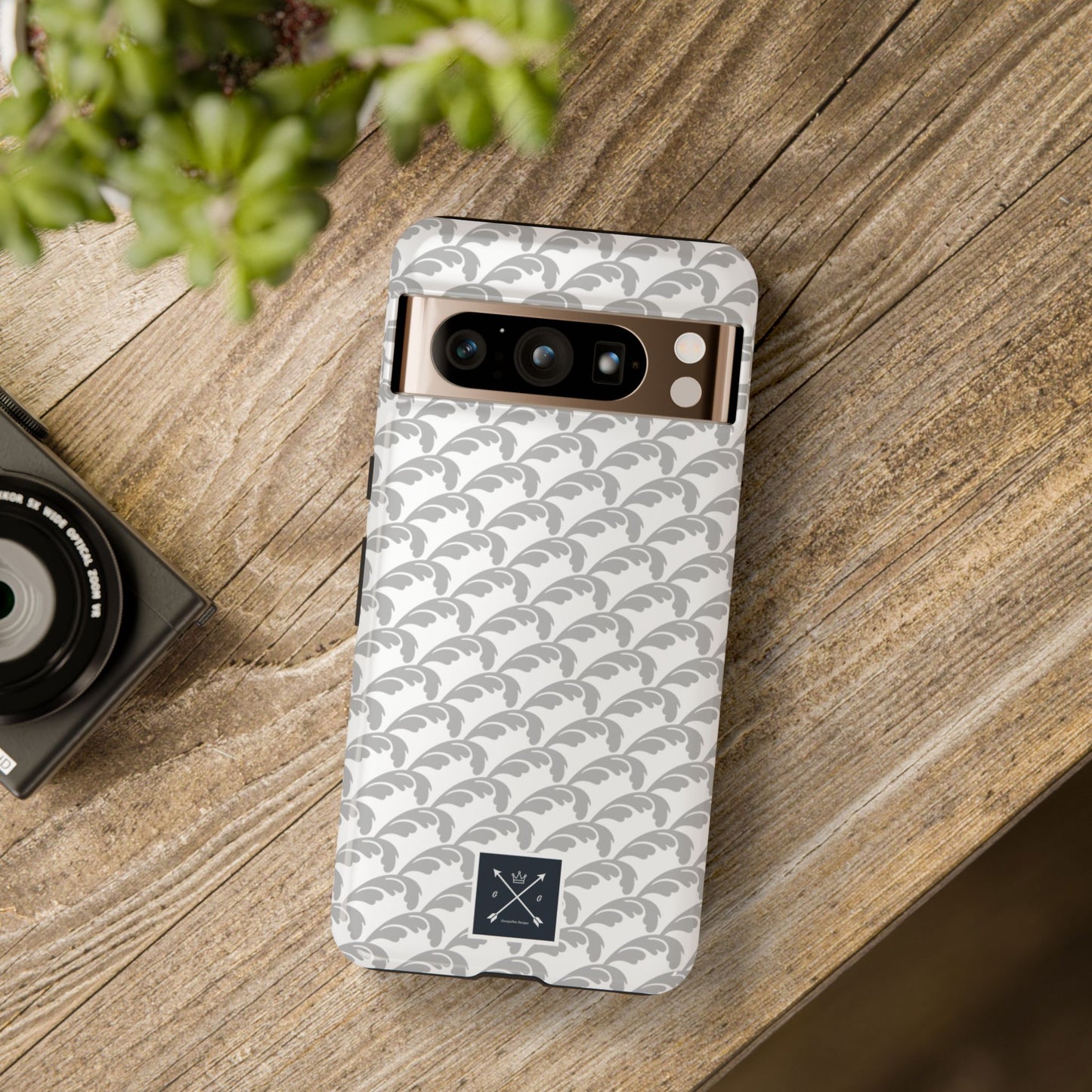 Beautiful Beloved Flourish (silver/white) - Tough Phone Cases