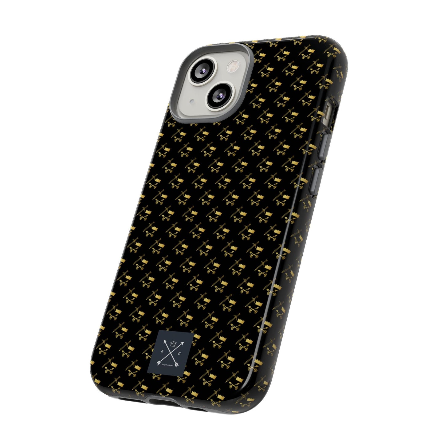 Gold and Bold Warrior Pattern - Tough Phone Cases