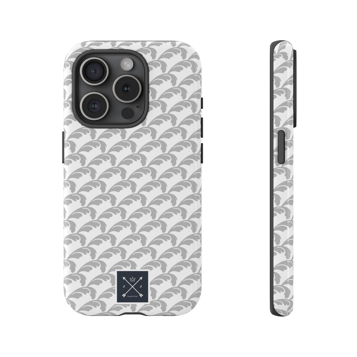 Beautiful Beloved Flourish (silver/white) - Tough Phone Cases