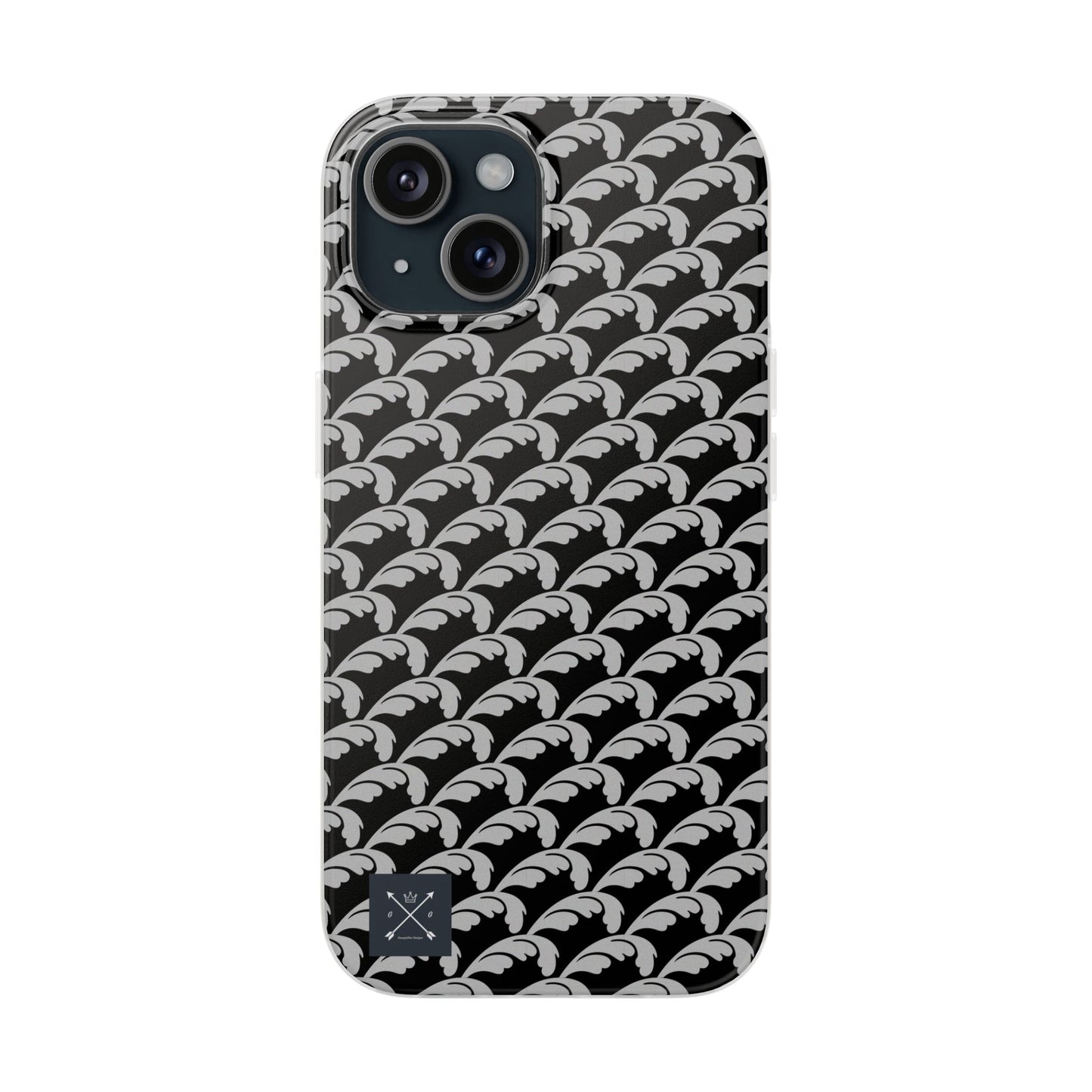 Beautiful Beloved Flourish (silver/black) - Flexi Phone Cases